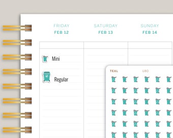 Trash/Garbage Icon Planner Sticker for MakseLife Planner U80