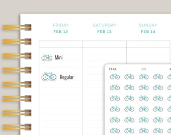 Bicycle Icon Planner Stickers for MakseLife Planner U91