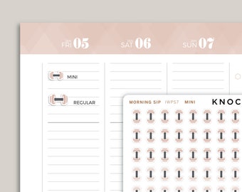 Dumbbell Icon Planner Stickers for inkWELL Press IWPS7