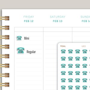 MakseLife Planner U83 用電話アイコン プランナー ステッカー