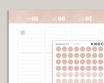 Transparent Dot Stickers for inkWELL Press Planners IWPS27