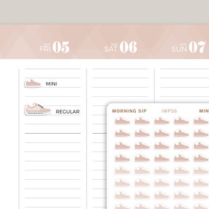 Shoe Icon Planner Stickers for inkWELL Press IWPS6 image 1