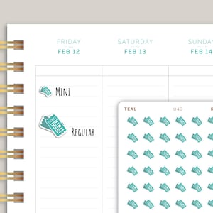 Ticket Icon Sticker für den Makse Life Planner U49