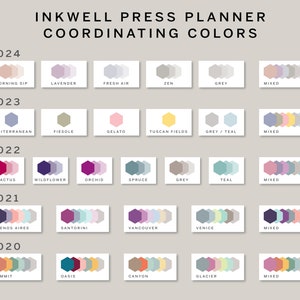 Habit Tracker Hexagons Stickers for inkWELL Press Planners IWPL8 image 3