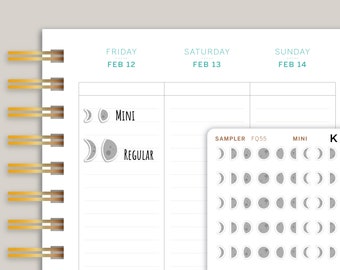 Moon Phase Icon Planner Stickers FQ55