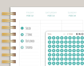 Scallop Circle Planner Stickers for  MakseLife Planner U4
