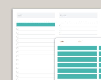 A5 Daily Header Strip Planner Stickers for  MakseLife Planner R51