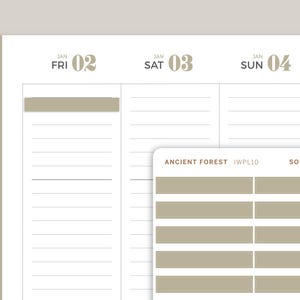 Single Line Box Stickers for inkWELL Press Planners IWPL10