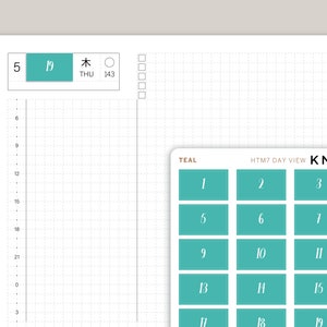 Daily View Date Covers for 2022 Hobonichi Cousin HTM7