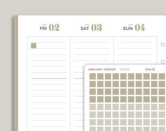 Mini Checkbox Square Stickers for inkWELL Press Planners IWPS9