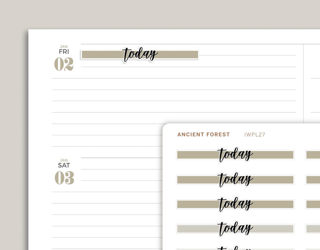 Flex Highlight Header Sticker für inkWELL Press Planner IWPL27 - Etsy ...