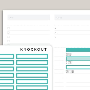 A5 Daily Single Line Zeitblock Planer Aufkleber für MakseLife Planner R53