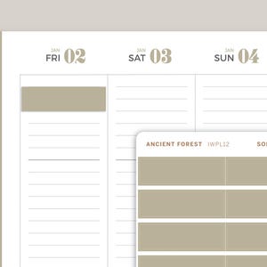 Quarter Box Stickers for inkWELL Press Planners IWPL12