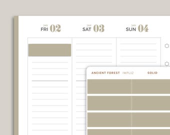 Quarter Box Stickers for inkWELL Press Planners IWPL12