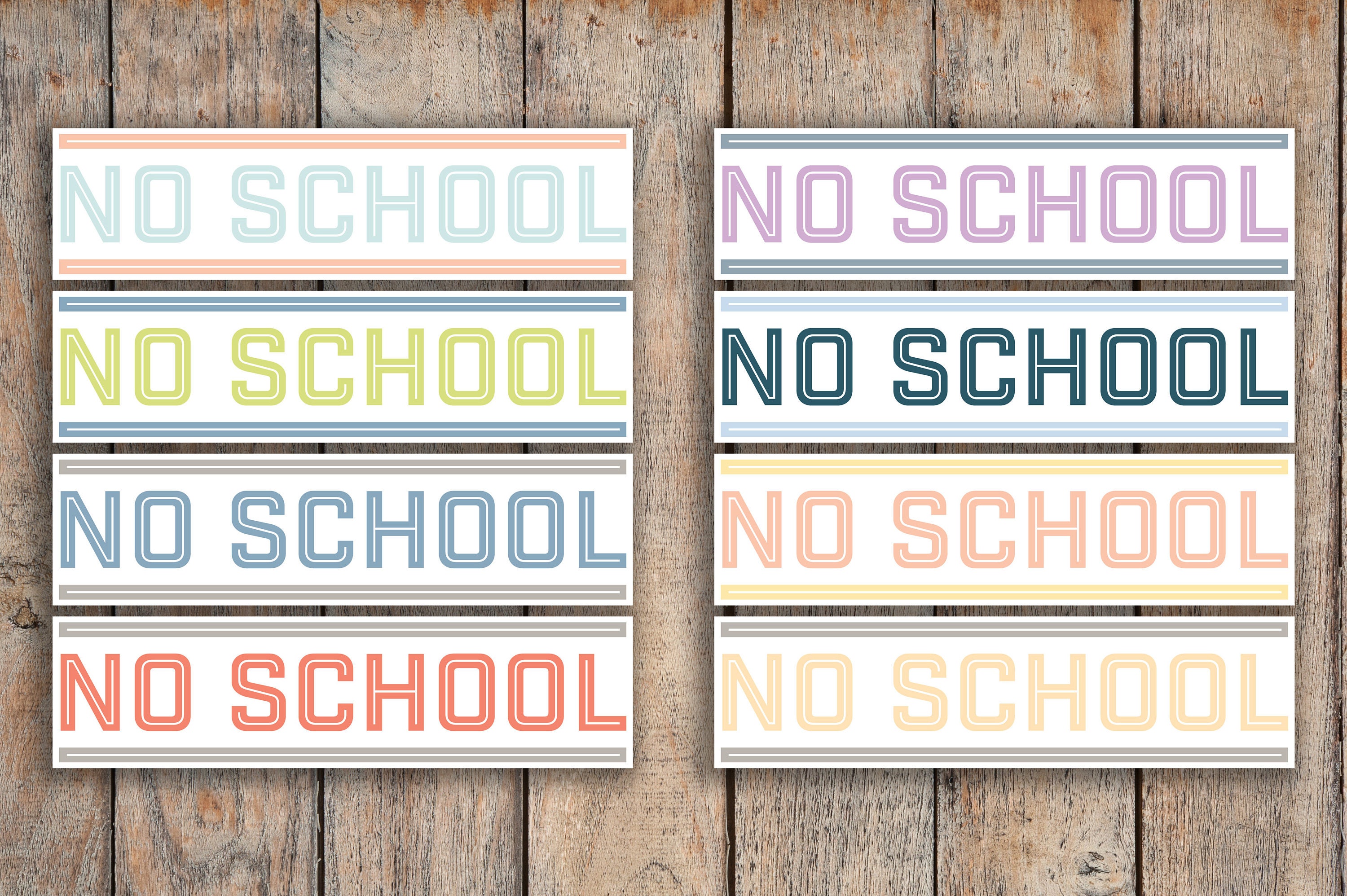 24 No School / Day Off School / Free Day / Break Planner Etsy