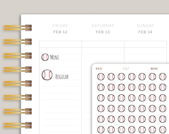 Baseball Sports Planner Stickers FQ7