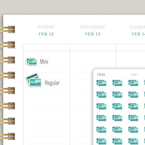 MakseLife Planner U97 用クレジットカードアイコンプランナーステッカー