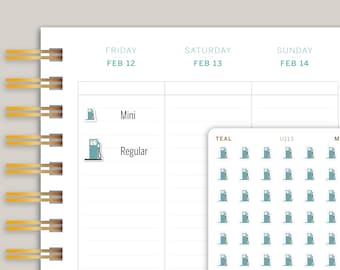 Gas Pump Icon Planner Sticker for MakseLife Planner U113