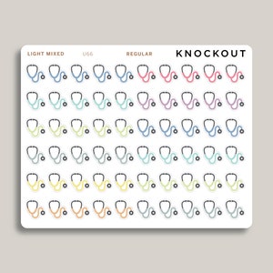 Doctor/Stethoscope Icon Planner Stickers for Makse Life Planner U66 image 6