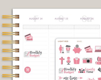 Icon Sampler Sheet for Makse Life Planner MH81