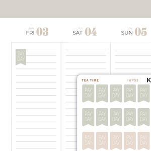 Stickers mini drapeaux pour agendas de presse inkWELL IWPS3