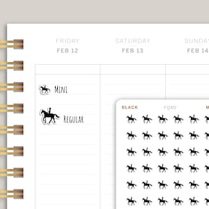 Equestrianism / Horseback Riding Sports Planner Stickers FQ40 image 1