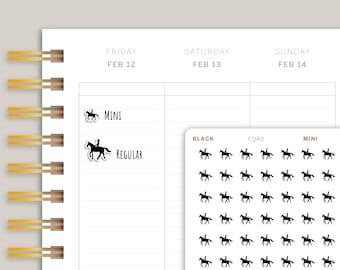 Equestrianism / Horseback Riding Sports Planner Stickers FQ40