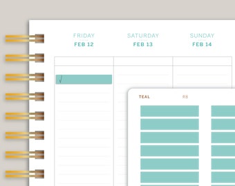 Matte Transparent Classic Single Line Box for  MakseLife Planner R8