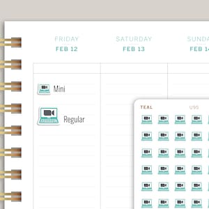 MakseLife Planner U95 用バーチャル/ズーム ミーティング プランナー ステッカー