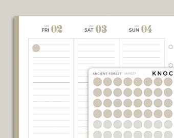 Transparent Dot Stickers for inkWELL Press Planners IWPS27
