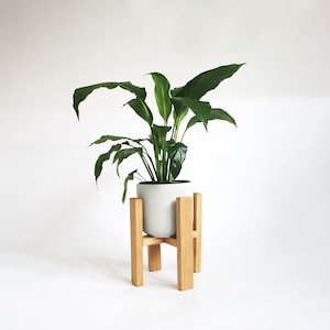 Solid Oak Plant Stand | Scandi Wooden Plant Stand | Oak Planter | Indoor Plant Stand | Christmas present for plant lovers