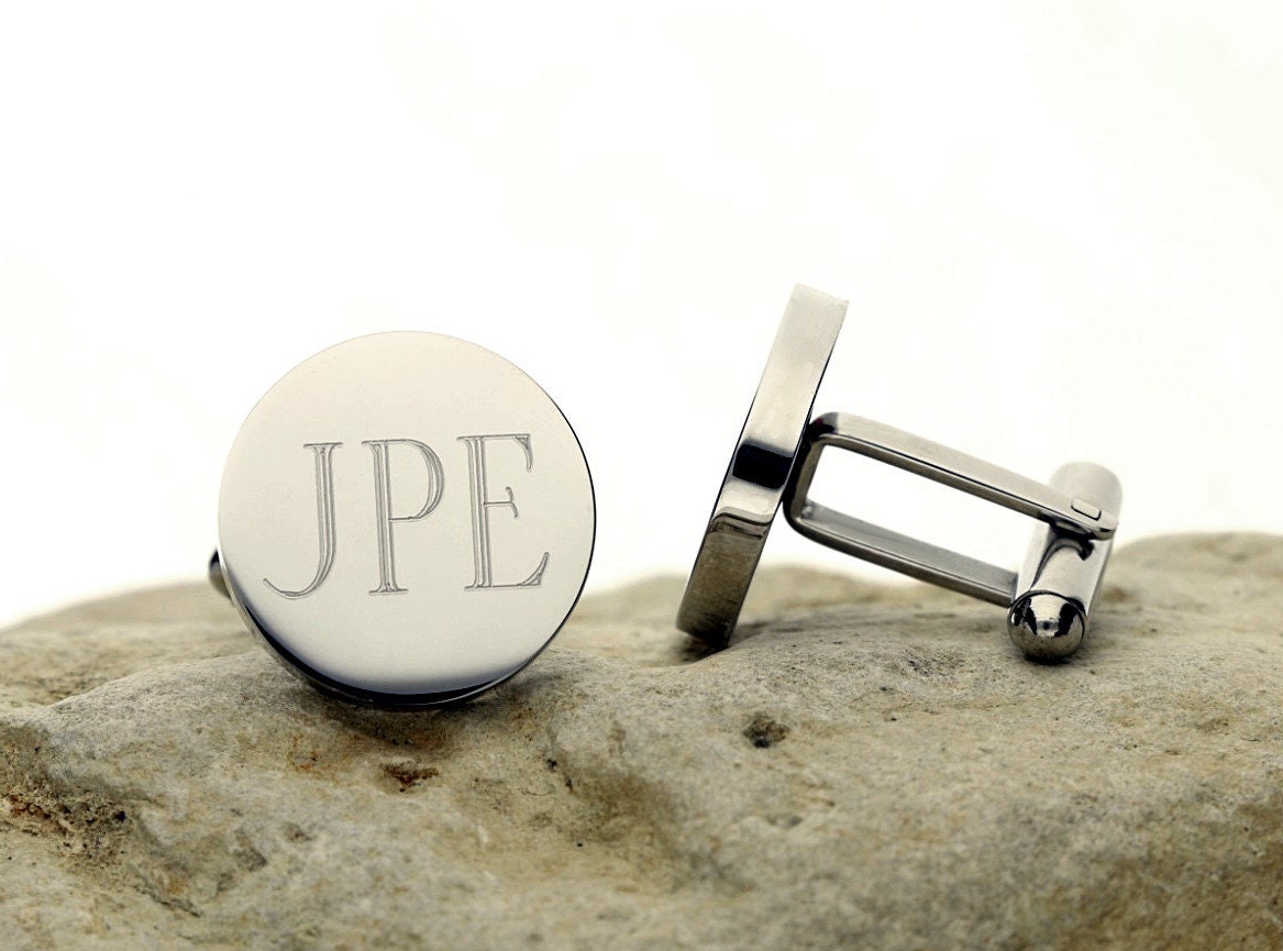Personalized Cuff Links Tie Bar Clip Set Customized Infinity - Etsy