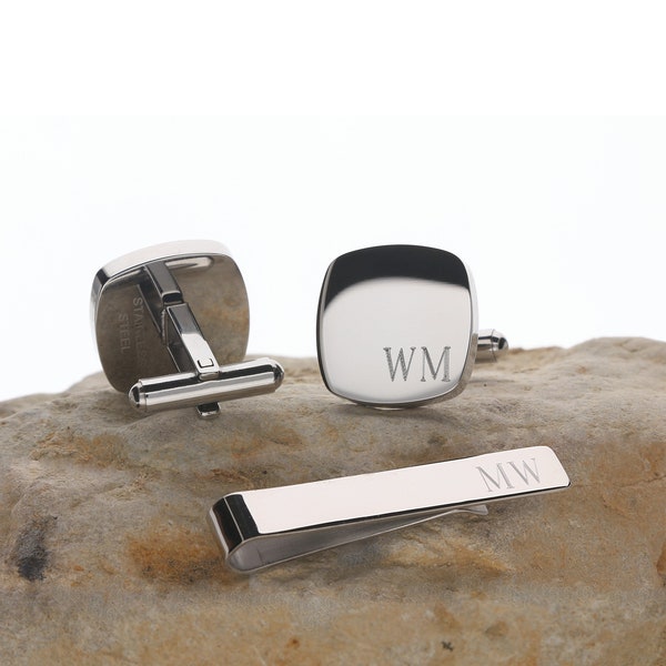 cufflink tie clip set
