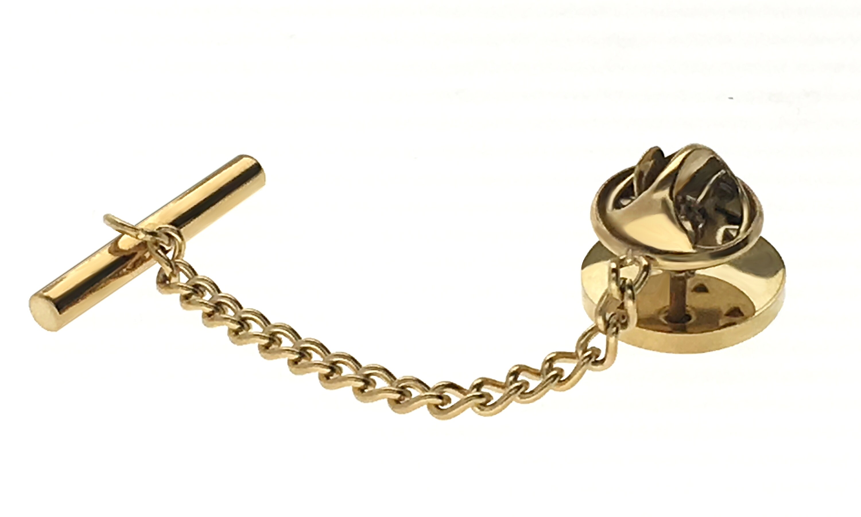 Personalized 14k Gold Plated Cuff links Tie Tack Pin Set Etsy