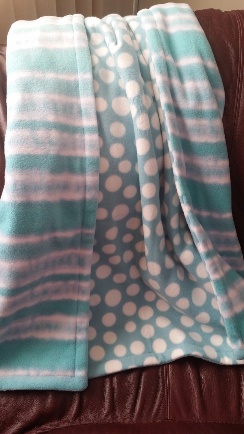 Handmade Anti Pill Fleece 2 Sided Throw Blanket Etsy