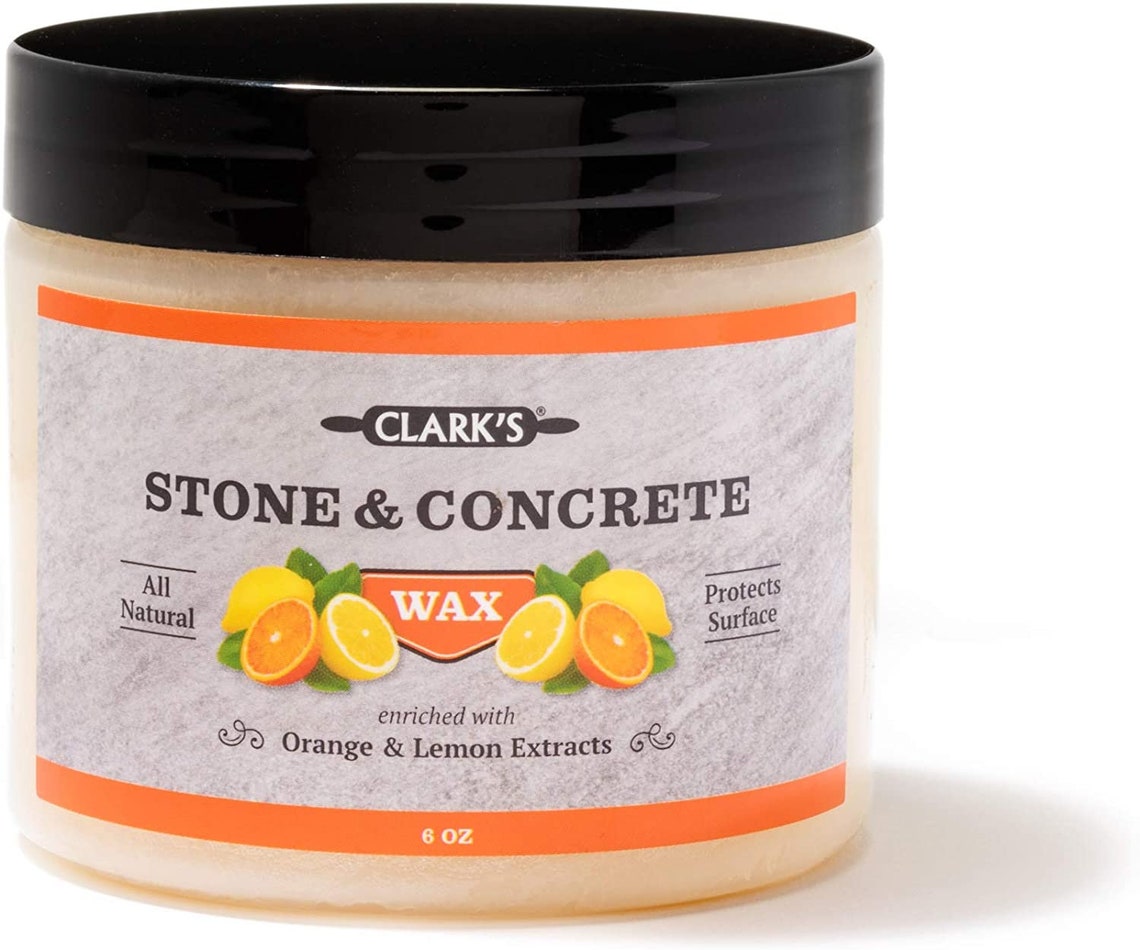 Soapstone Slate and Concrete Wax 6 Ounce by CLARK'S Lemon & Orange Oils