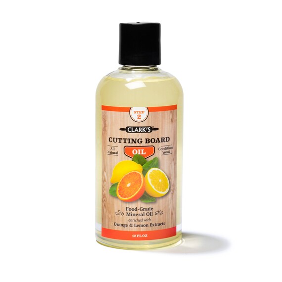 Clark S Cutting Board Oil 12oz Enriched With Lemon Etsy