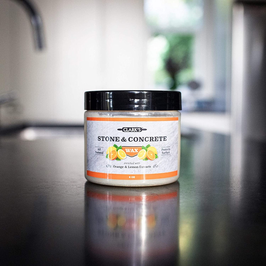 Soapstone Slate and Concrete Wax 6 Ounce by CLARK S Lemon