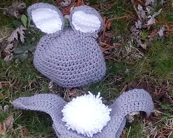 Baby Bunny Outfit, Crochet Bunny Outfit, Newborn Bunny Outfit, Bunny Photo Prop, Easter, Easter Bunny, Easter Outfit, Gift, Baby Shower