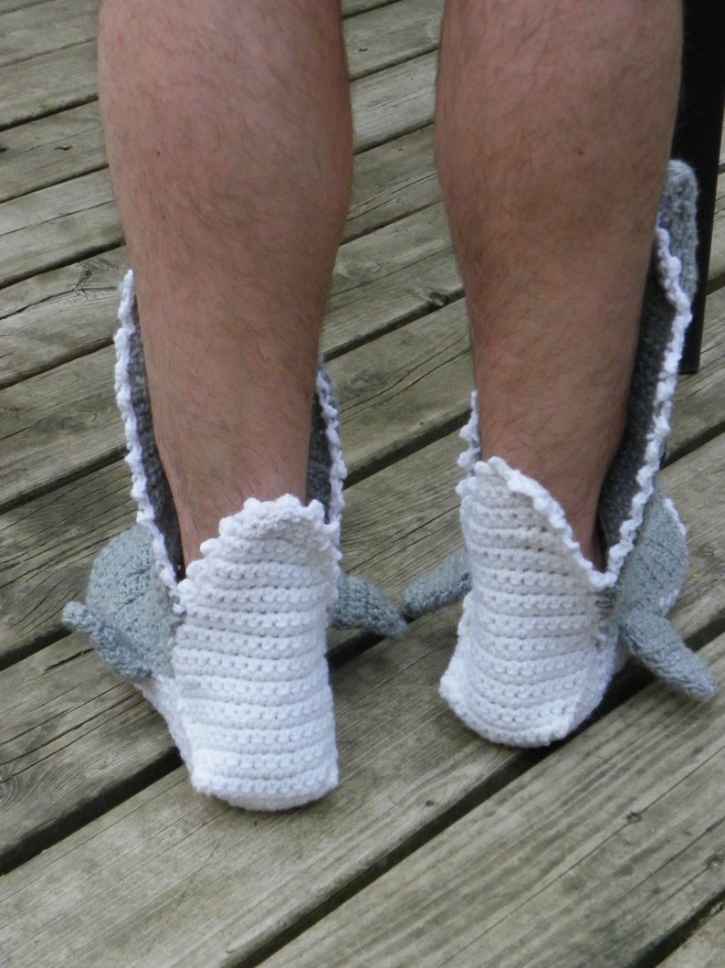 Crochet Shark Slipper, Foot Eating Socks, Unisex Slippers, Slippers