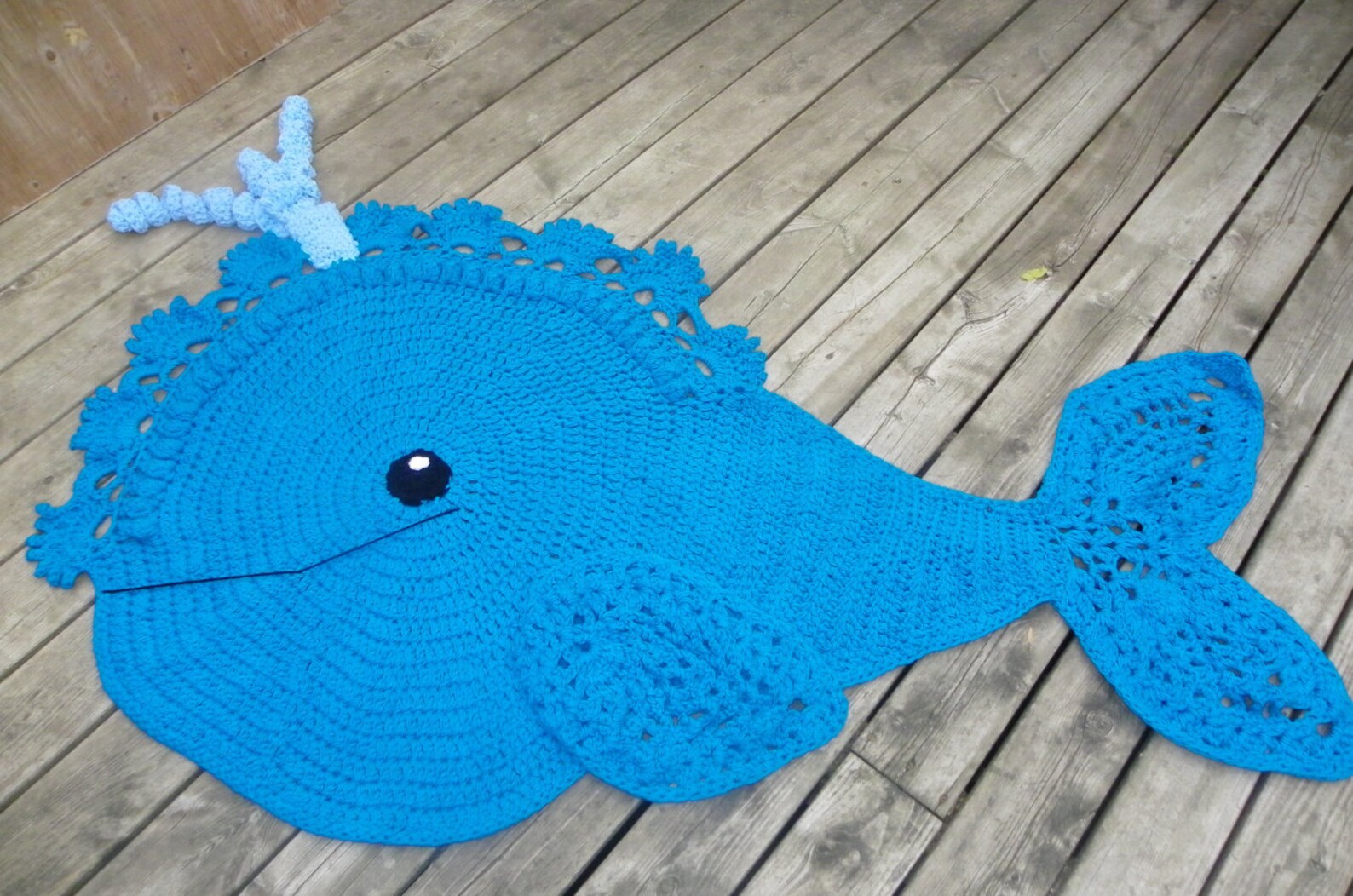 Whale Rug Crochet Whale Rug Home Decor Playmat Childs Room Etsy