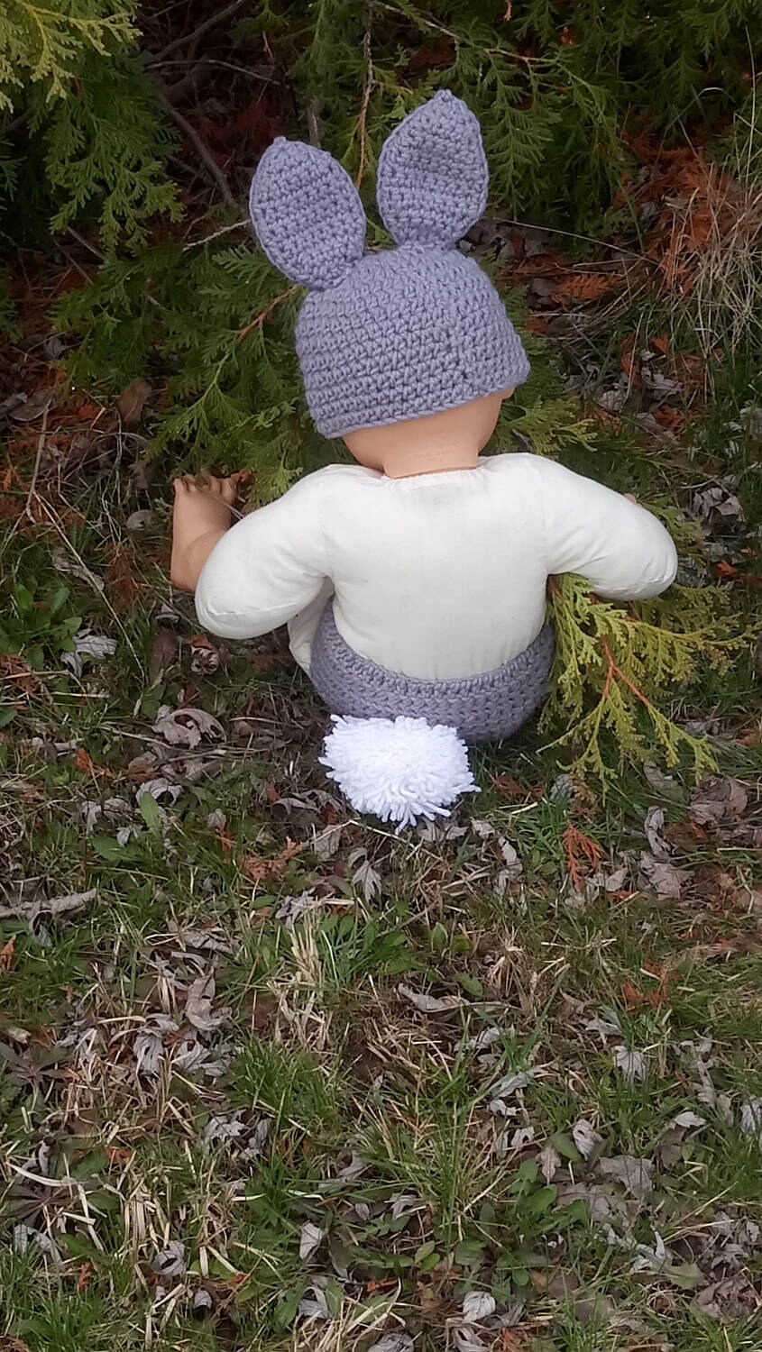 Baby Bunny Outfit Crochet Bunny Outfit Newborn Bunny Outfit Etsy Canada