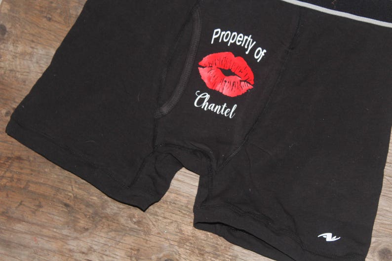 Property of Boxers Valentines Day Boxers Gifts for Him Etsy
