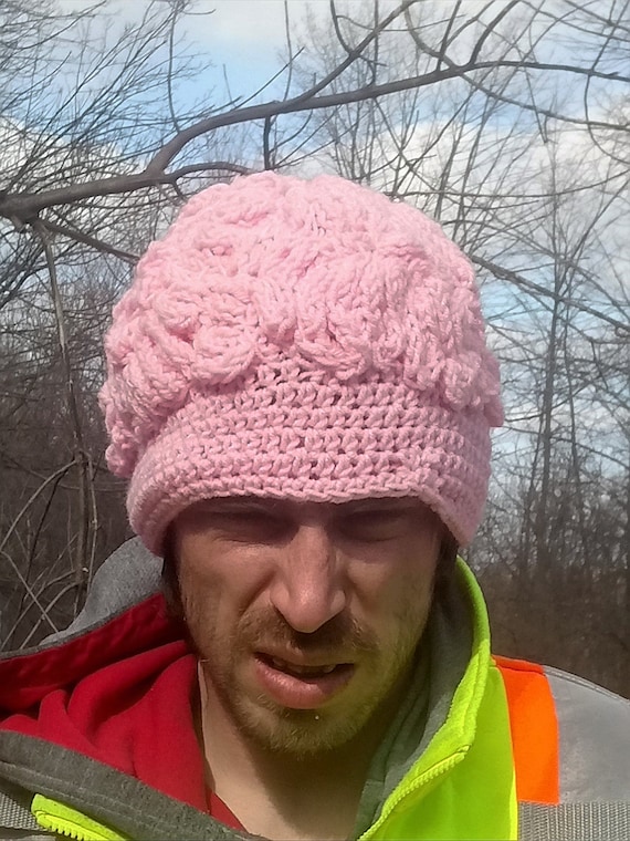crochet brain hat