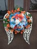 Angel Wing Wreath, Floral Funeral Arrangement, Angel Wall Decor, Cemetery Grave Site Decoration, Mothers Day Gift,  Door Hanger, 