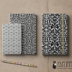 Damask Vector Set 10 seamless patterns for instant download, scrapbooking supply, printable image 5