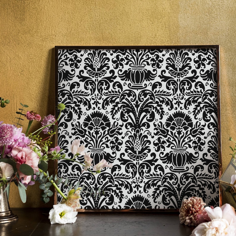 Damask Vector Set 10 seamless patterns for instant download, scrapbooking supply, printable image 4