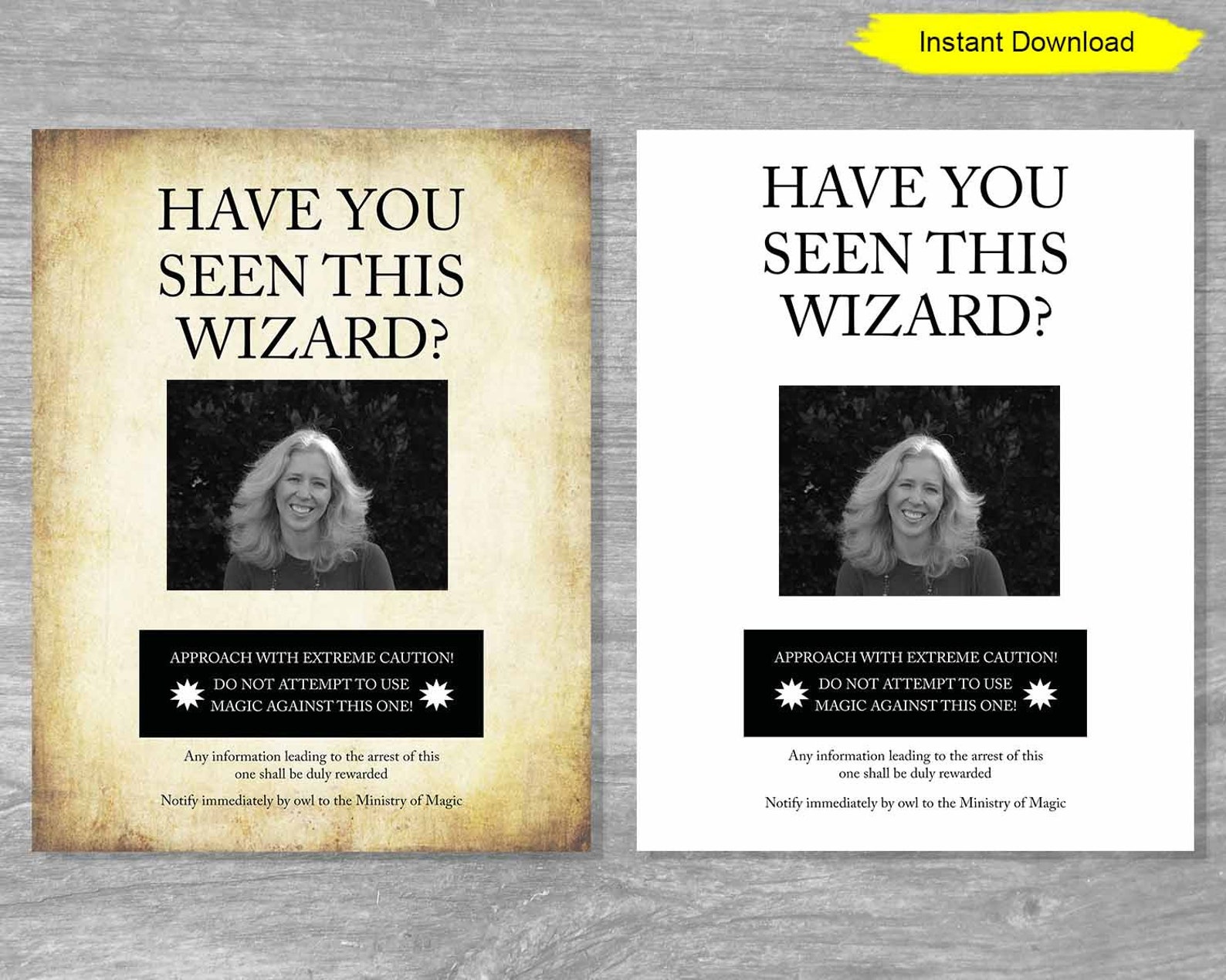 Have You Seen This Wizard Poster Template Sign INSTANT Etsy