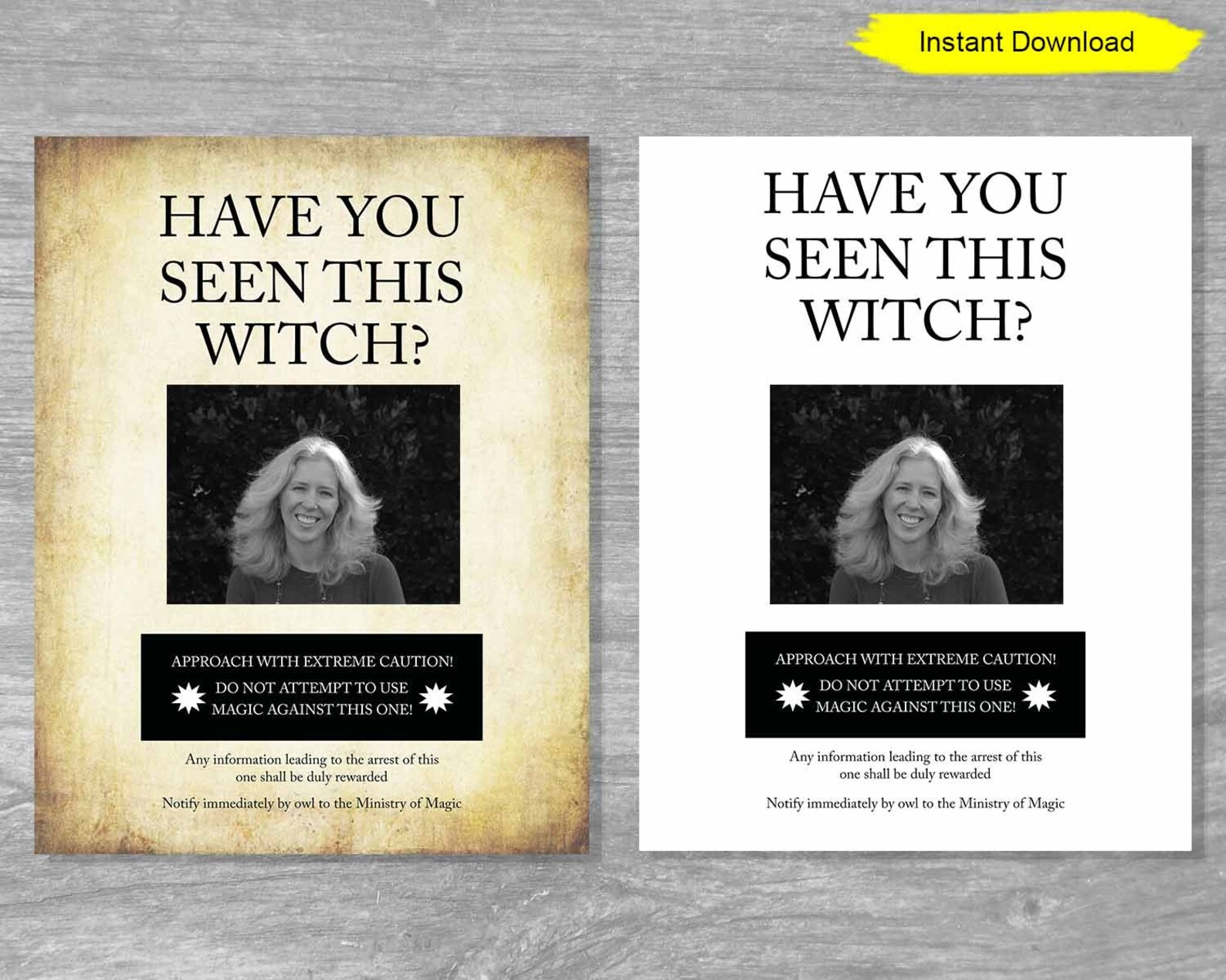 Have You Seen This Witch Poster Template Sign INSTANT | Etsy