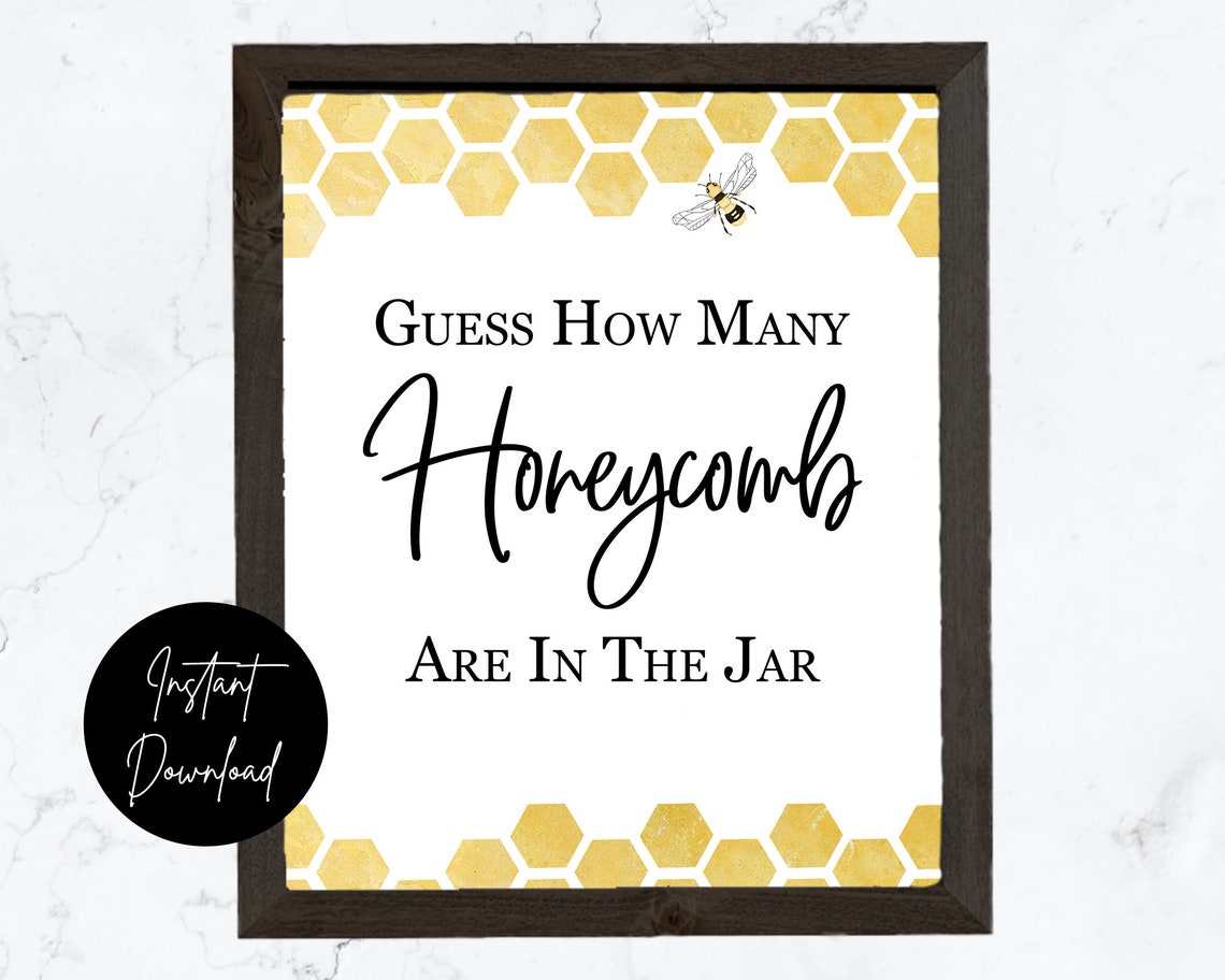 Guess How Many Honeycombs Free Printable